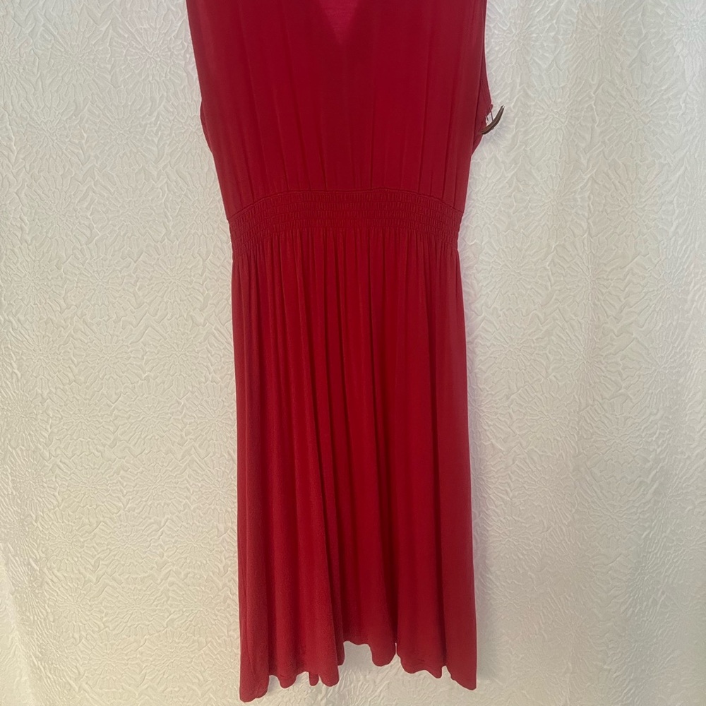 Pink Knit Sleeveless Dress